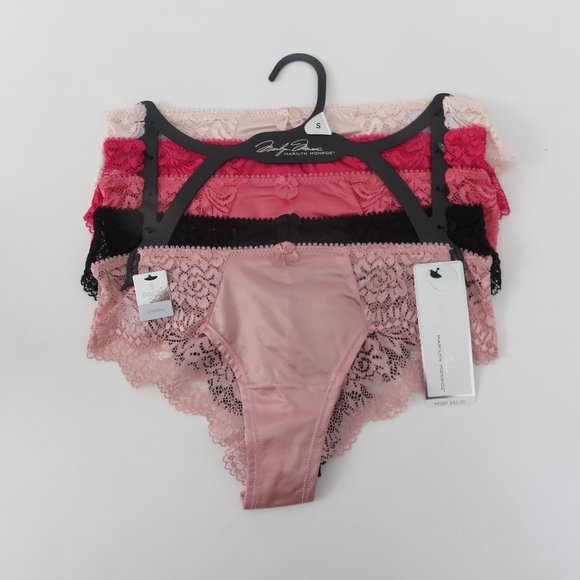 (#F) Marilyn Monroe Cheeky Lace underwear panties 5 pairs - Picture 1 of 5
